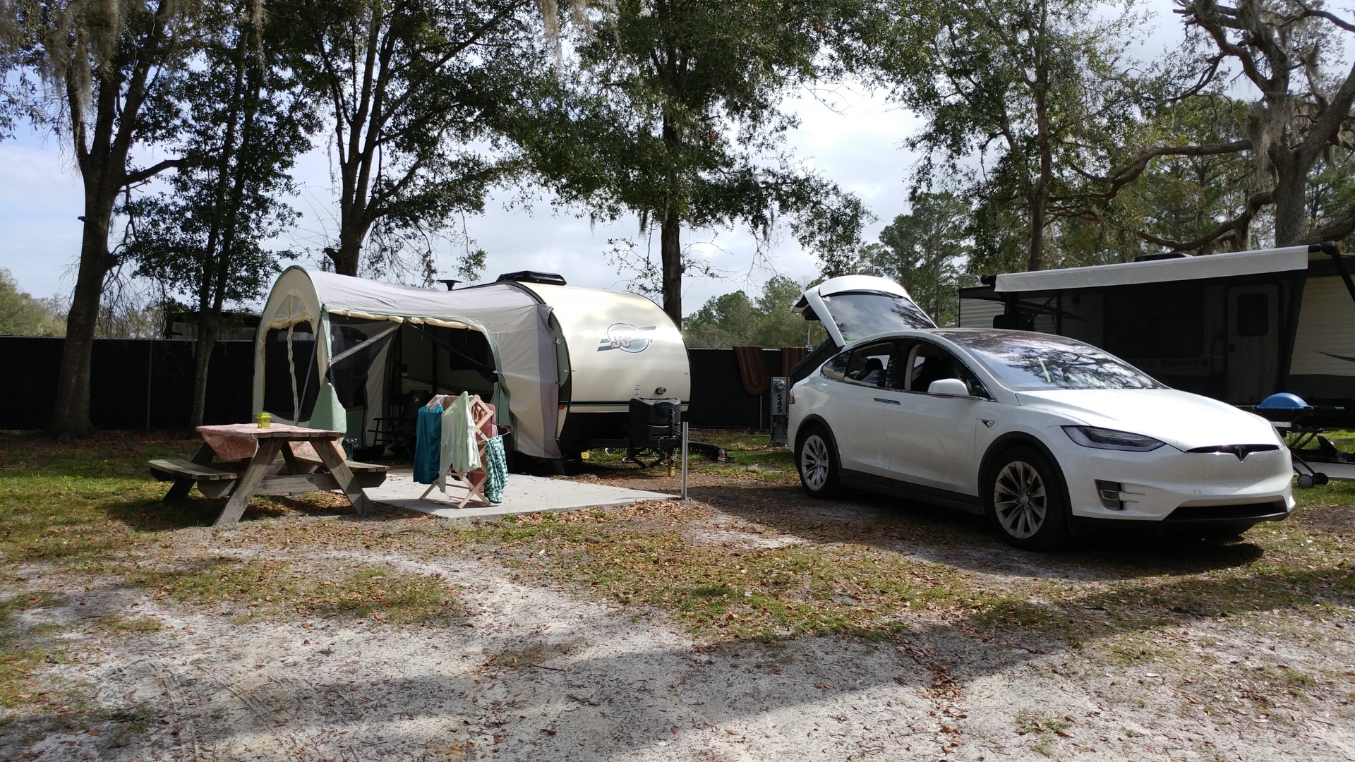 Towing A Camper With A Tesla Model X Thank Elon For