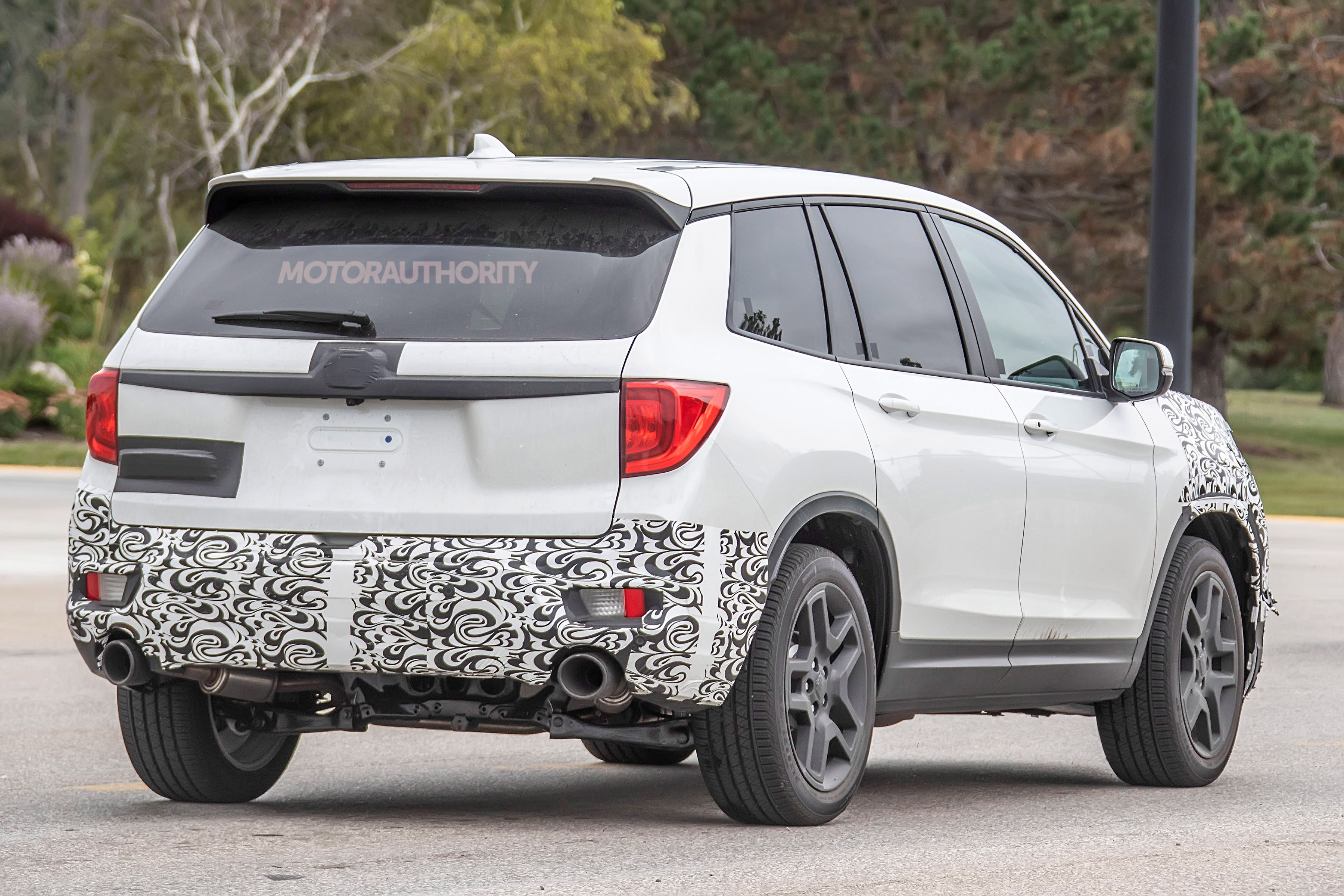 2022 Honda Passport spy shots Family crossover wants to be rugged looking
