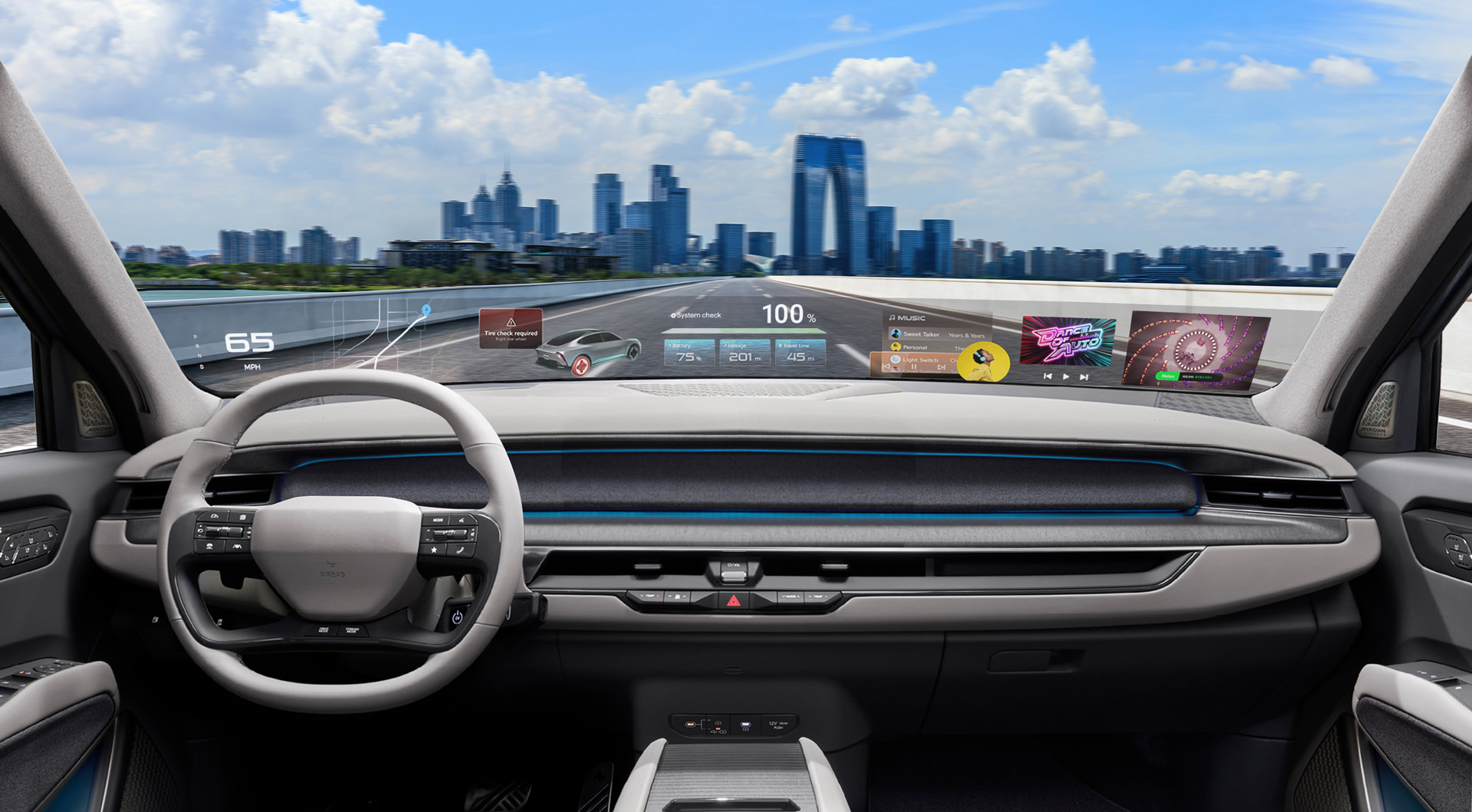 Hyundai wants to turn windshields into holographic displays Hyundai wants to turn windshields into holographic displays