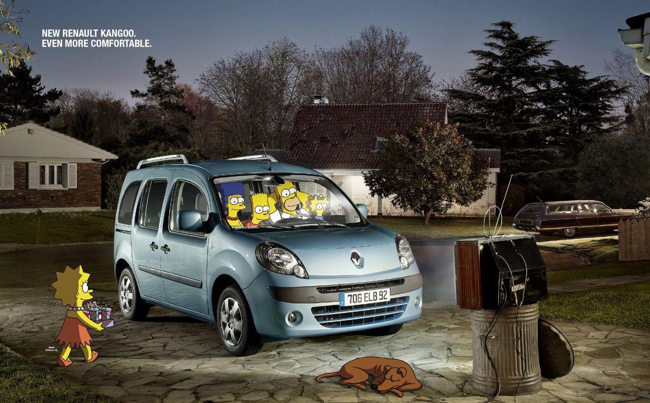 Mmmm Kangoo Simpsons Star In Global Renault Ads