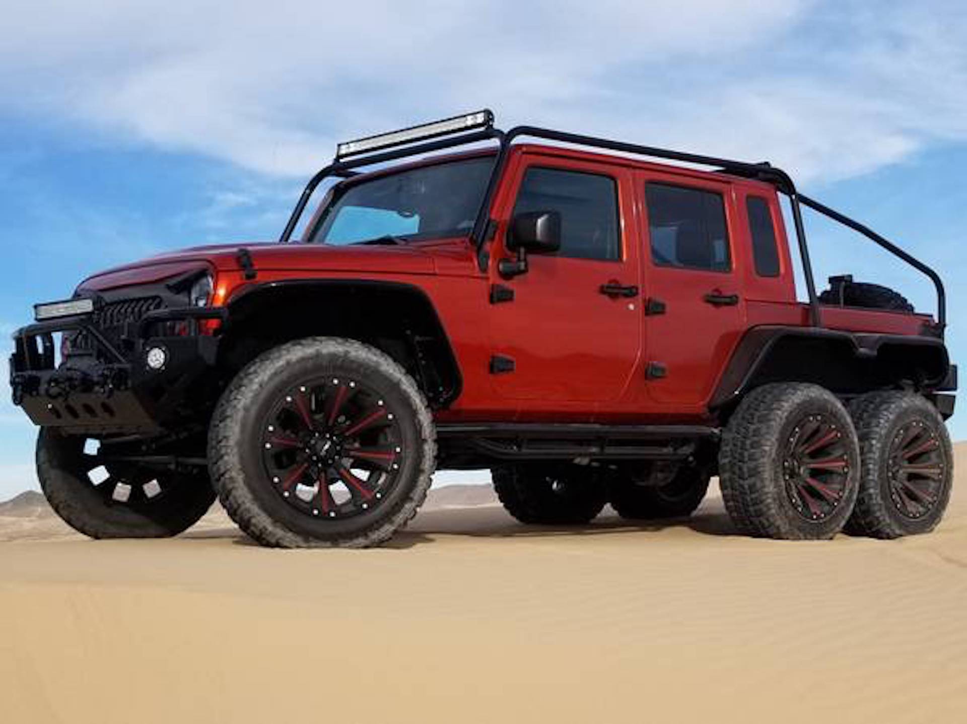 This is not a drill: Jeep Wrangler 6x6 with 707-hp Hellcat V-8 exists