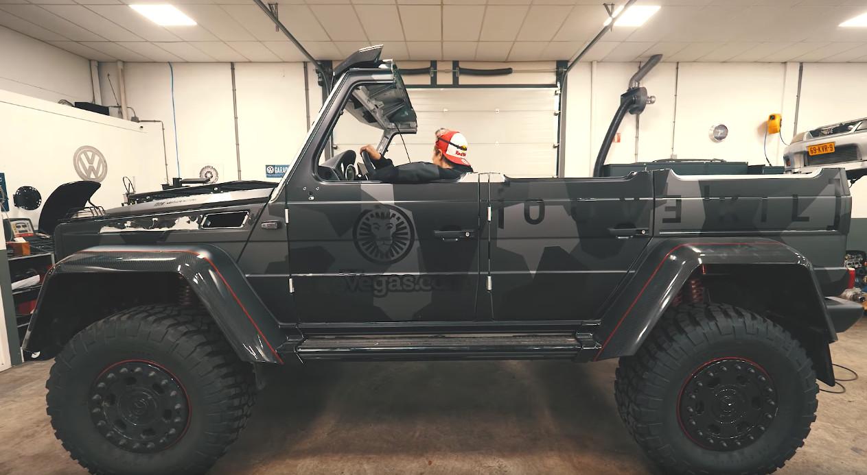 Watch Jon Olsson cut the roof off his Mercedes-Benz G550 4×4