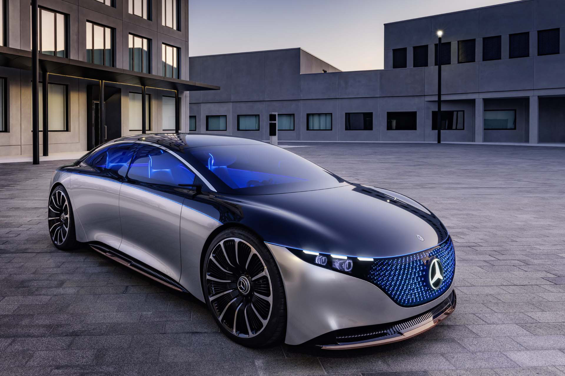 MercedesBenz Vision EQS rethinks the SClass as allelectric