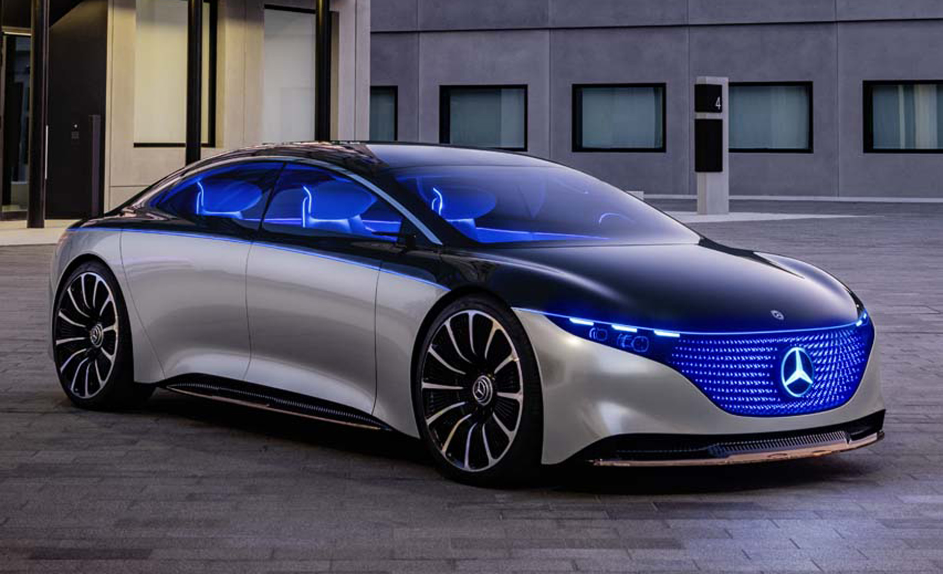 MercedesBenz Vision EQS previews flagship electric sedan