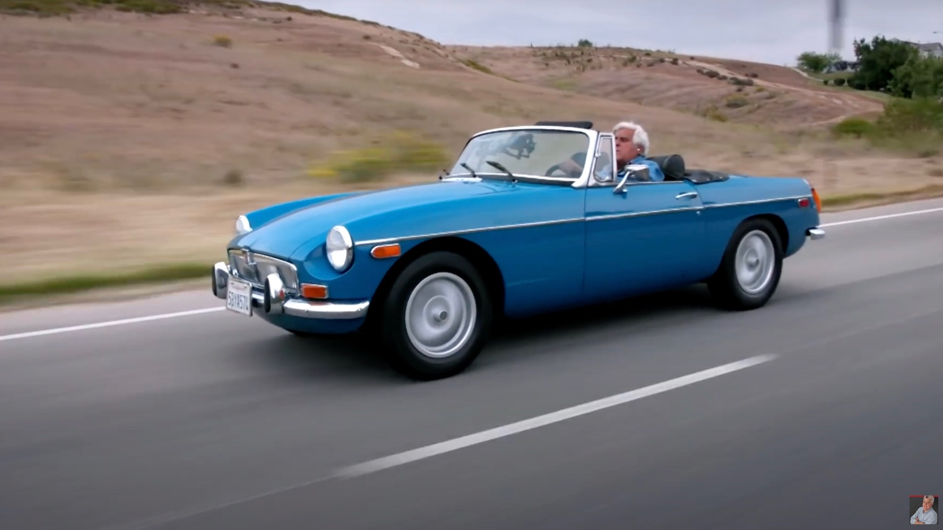 Jay Leno drives a tastefully updated 1973 MGB