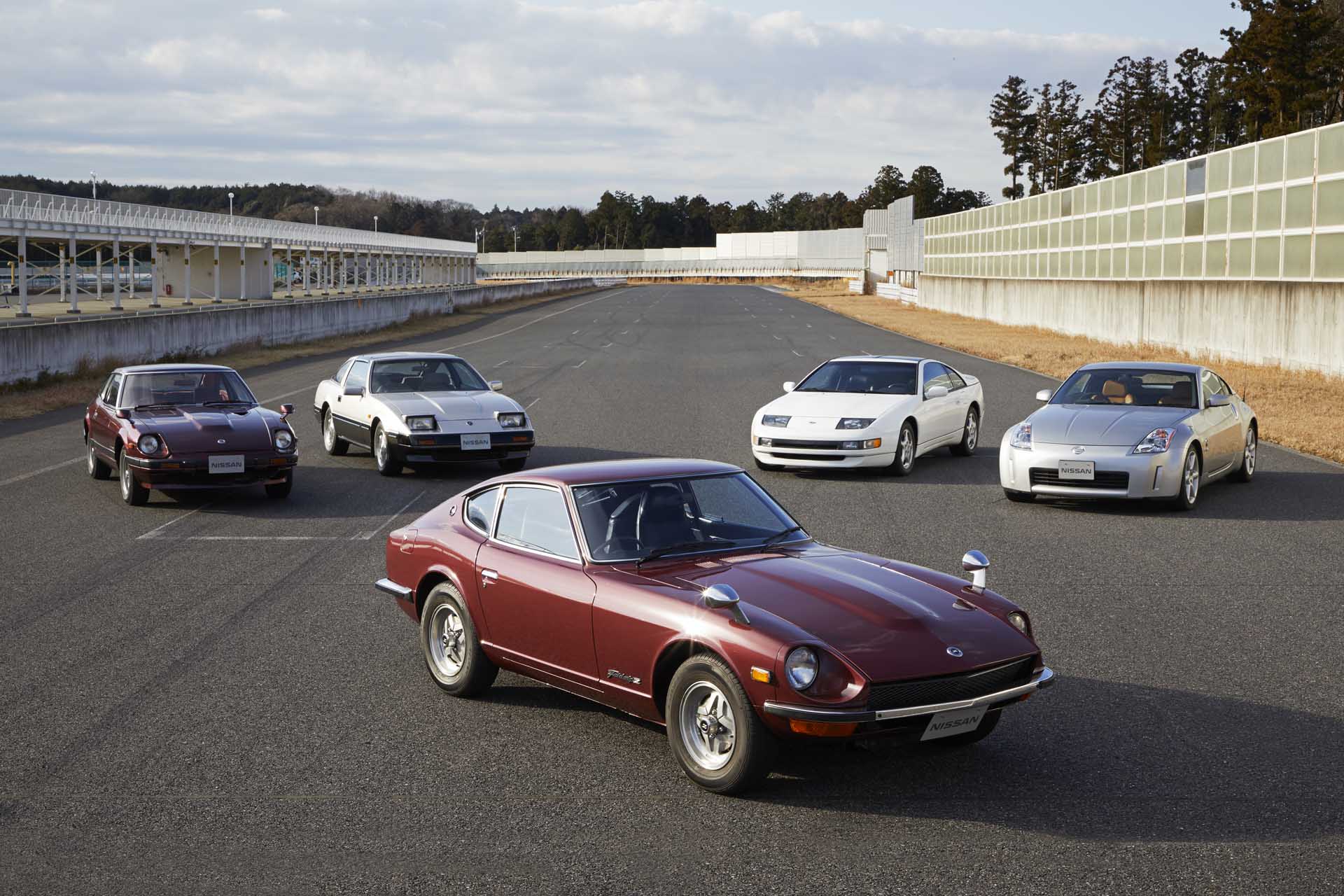 Nissan Celebrates Every Generation Of Z Sports Car By Gathering Them On One Track
