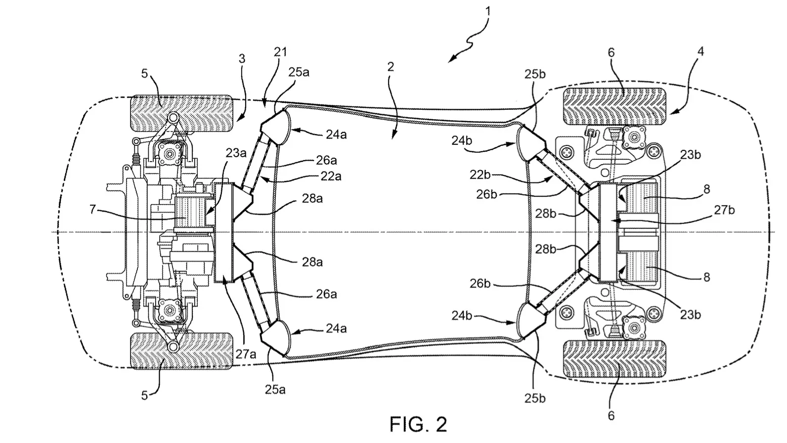 Ferrari patents 3-motor electric car with sound generators