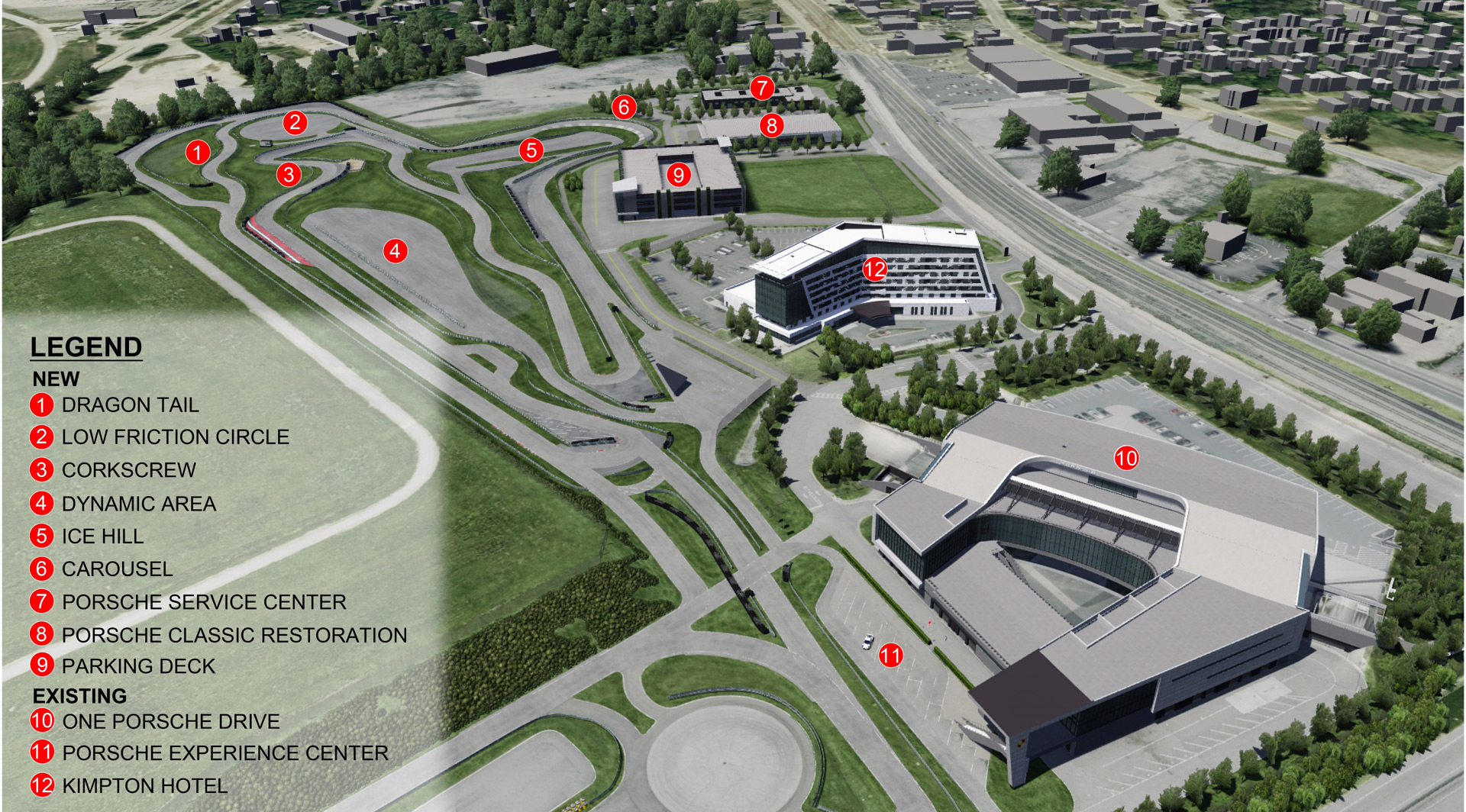 Planned expansion of Porsche Experience Center in Atlanta, Georgia