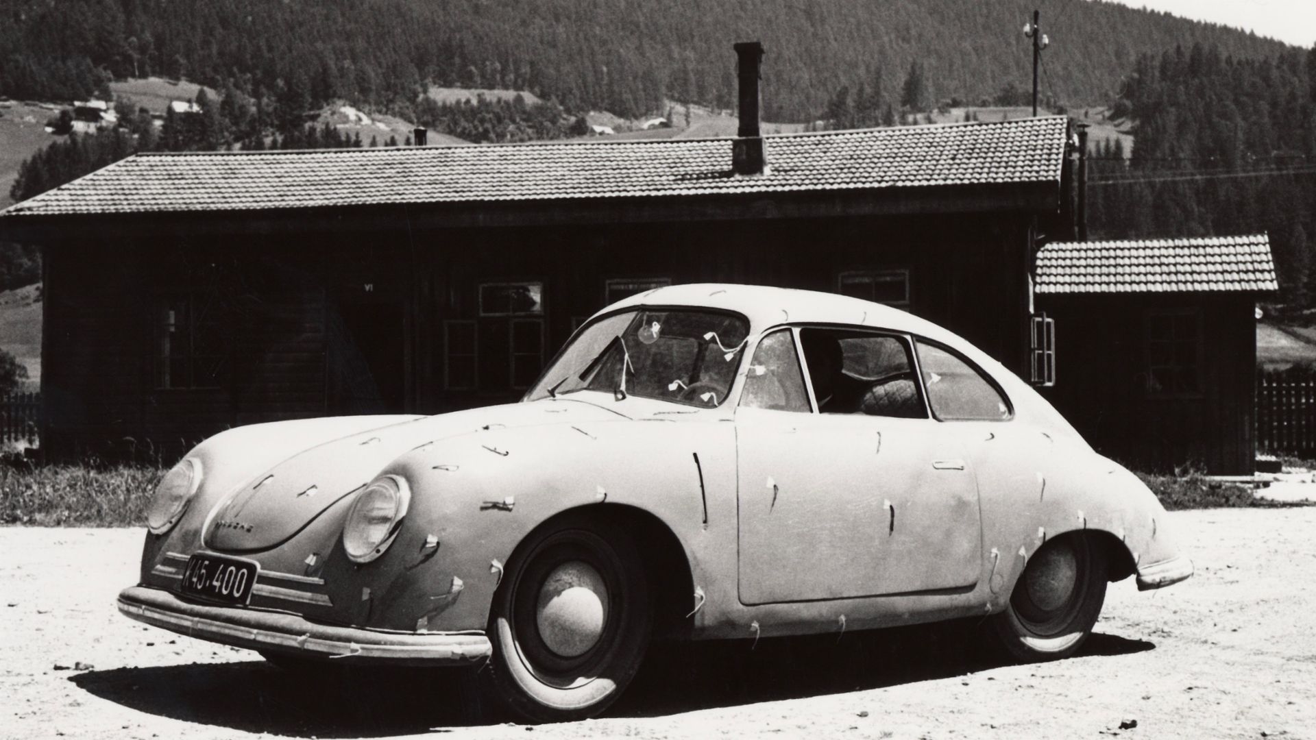 The Porsche 356 was originally hand-built using a wooden frame