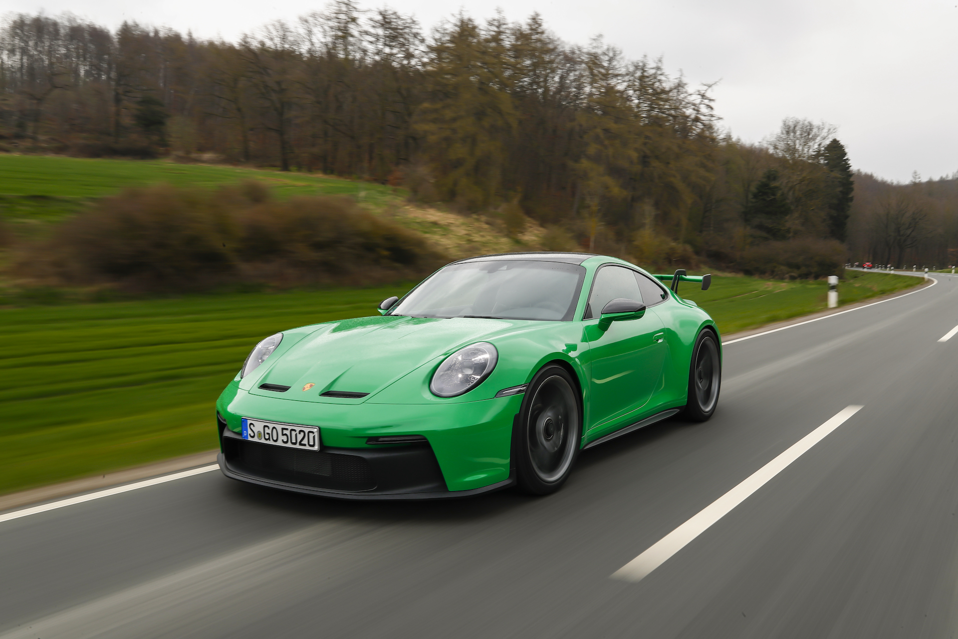 Review 2022 Porsche 911 Gt3 6 Speed Manual Unleashes Green Hell