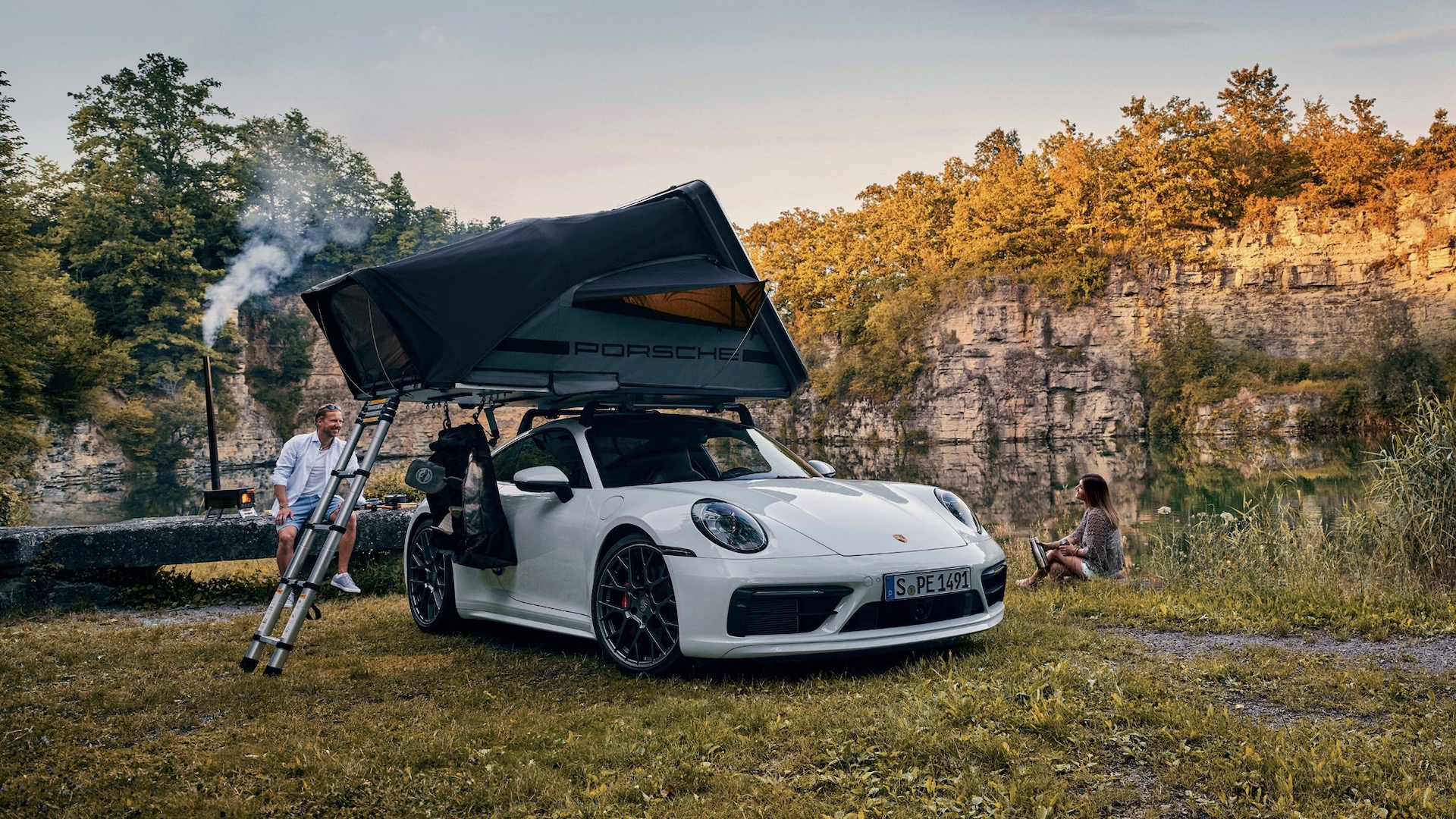 New roof tent turns most Porsches into sporty campers, even the 911