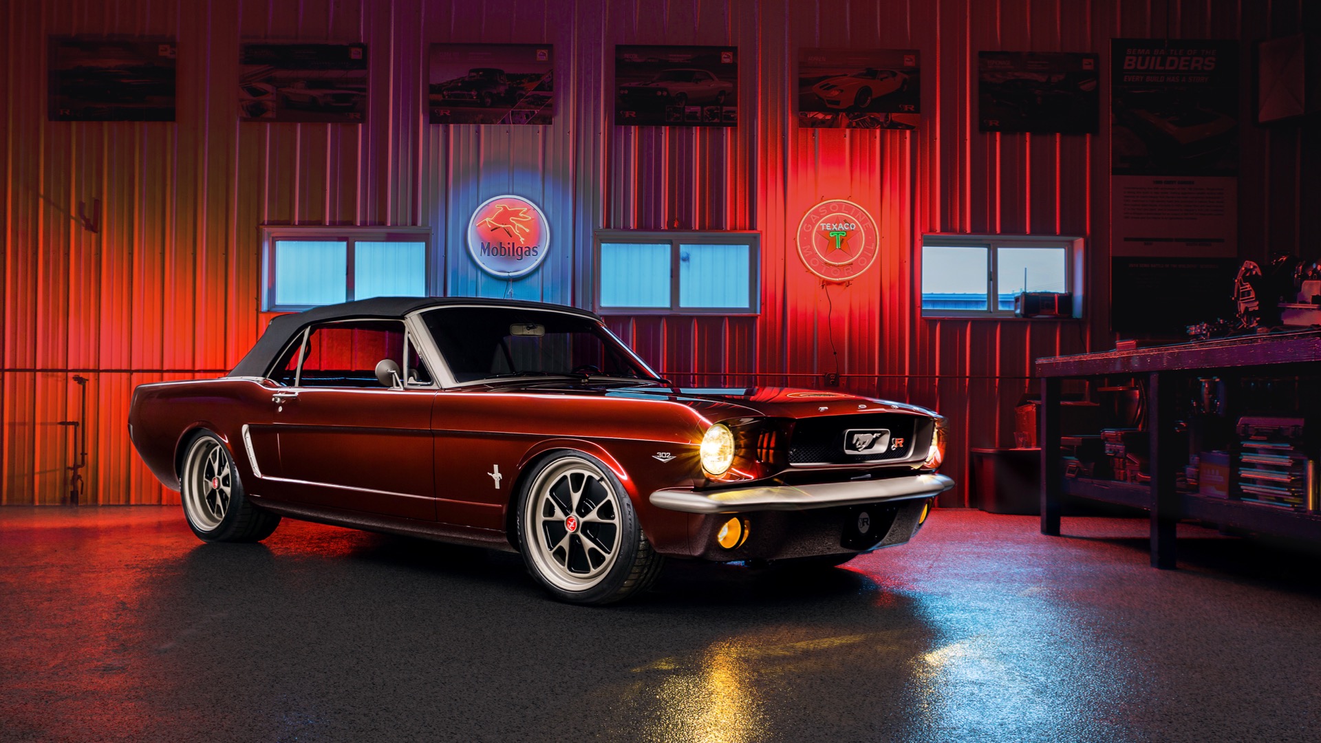 Ringbrothers' 1964.5 Ford Mustang convertible "Caged" has heart of a Coyote