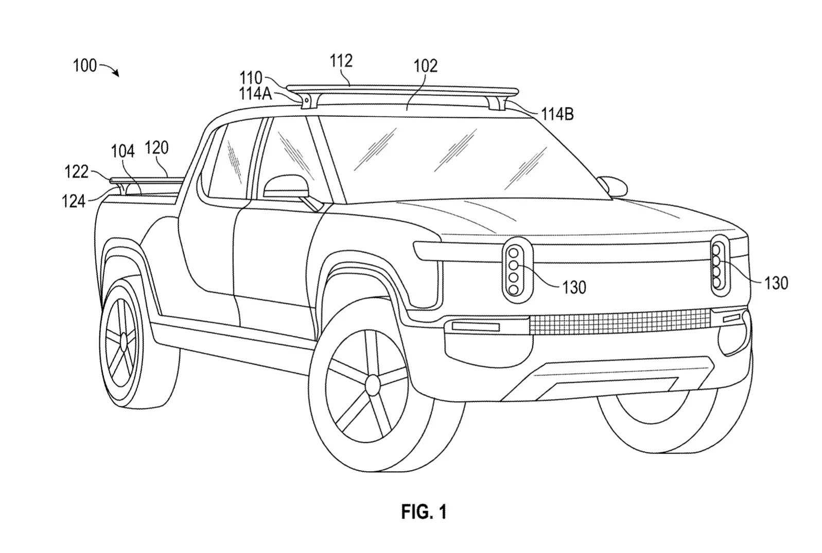 Rivian patents roof rail lighting system Auto Recent