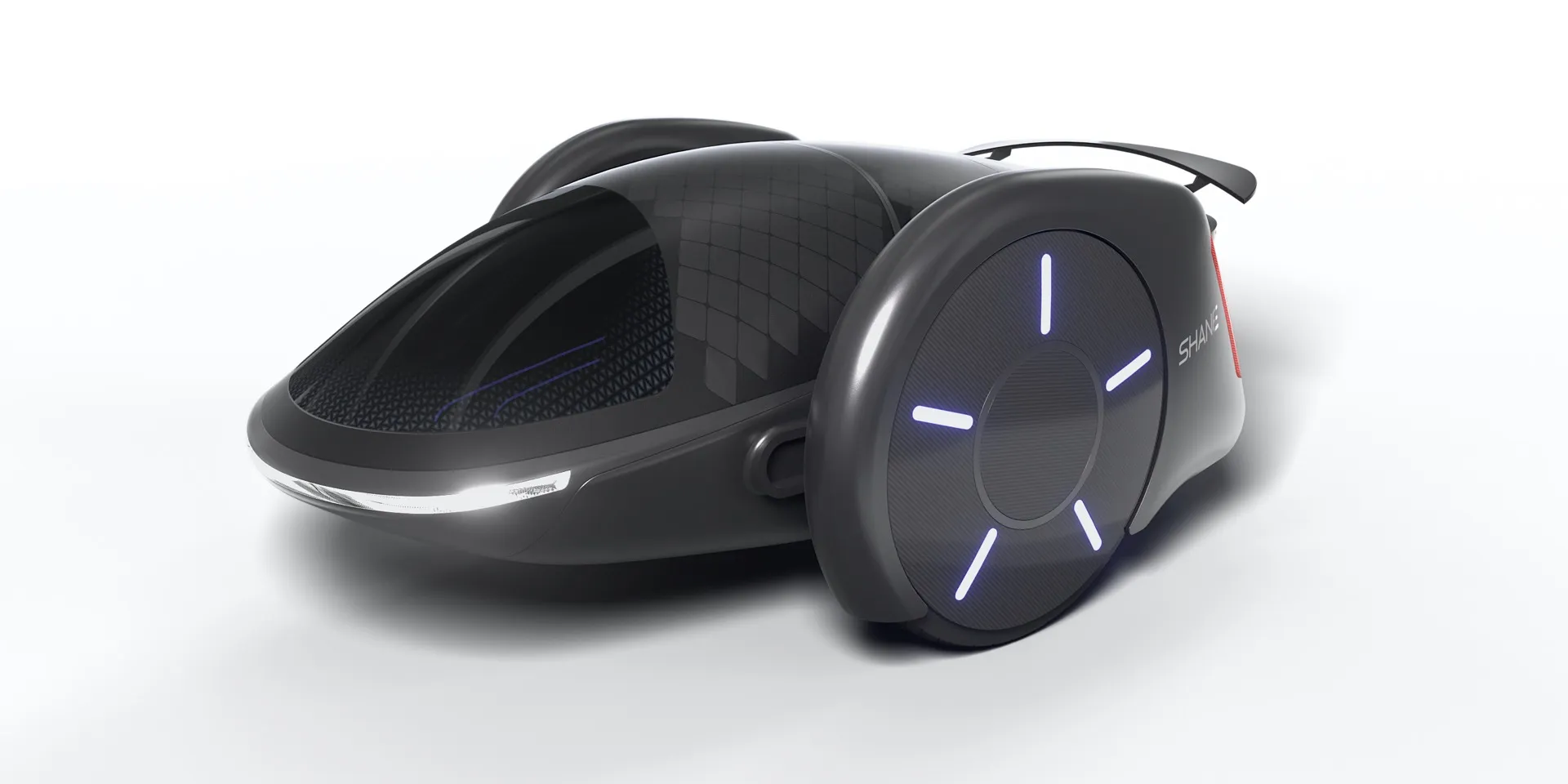 Two-wheel EV idea seats 5, harnesses regenerative damping