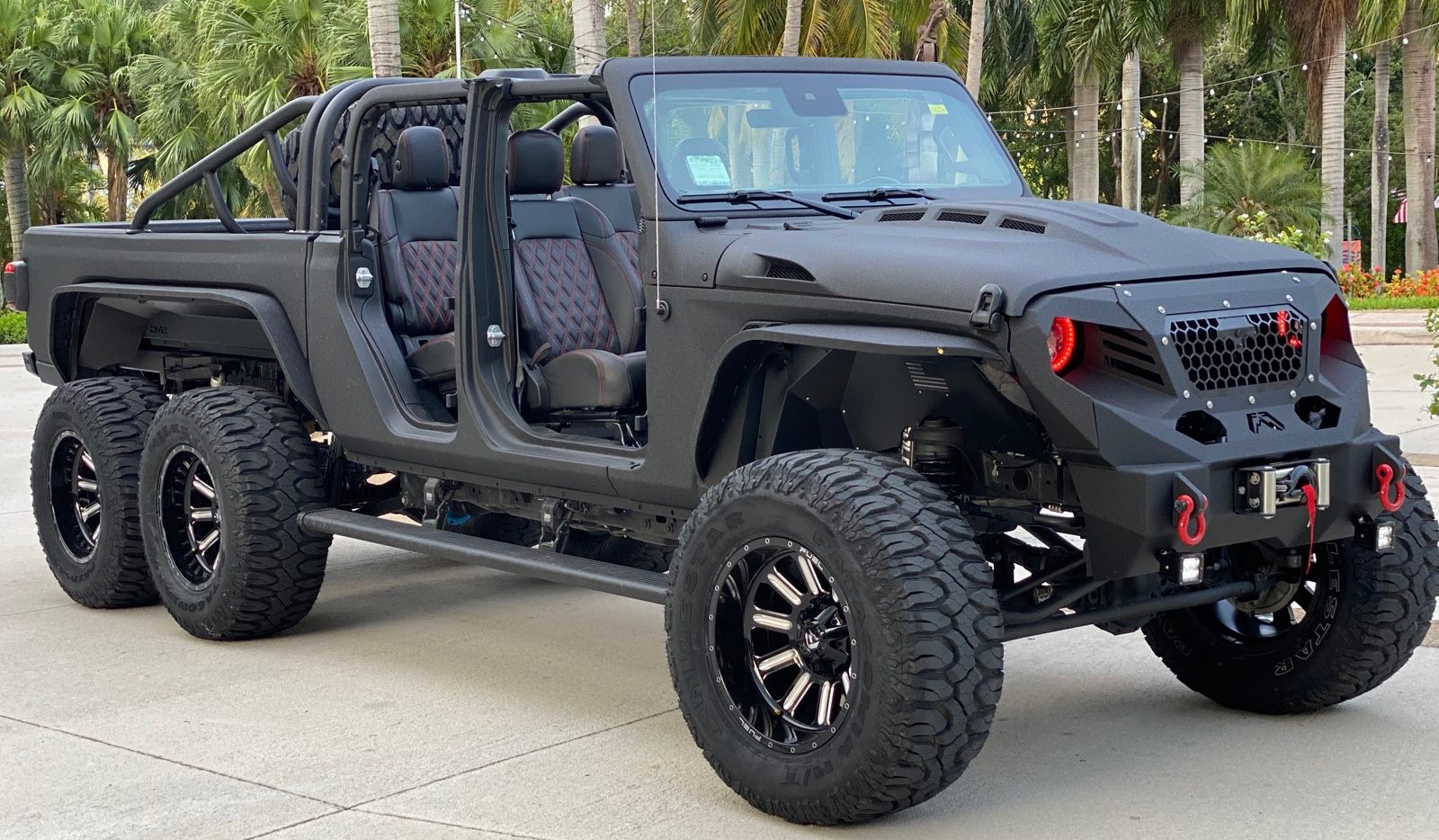This Jeep Gladiator 6x6 conversion is coated in Kevlar and ready for any  terrain