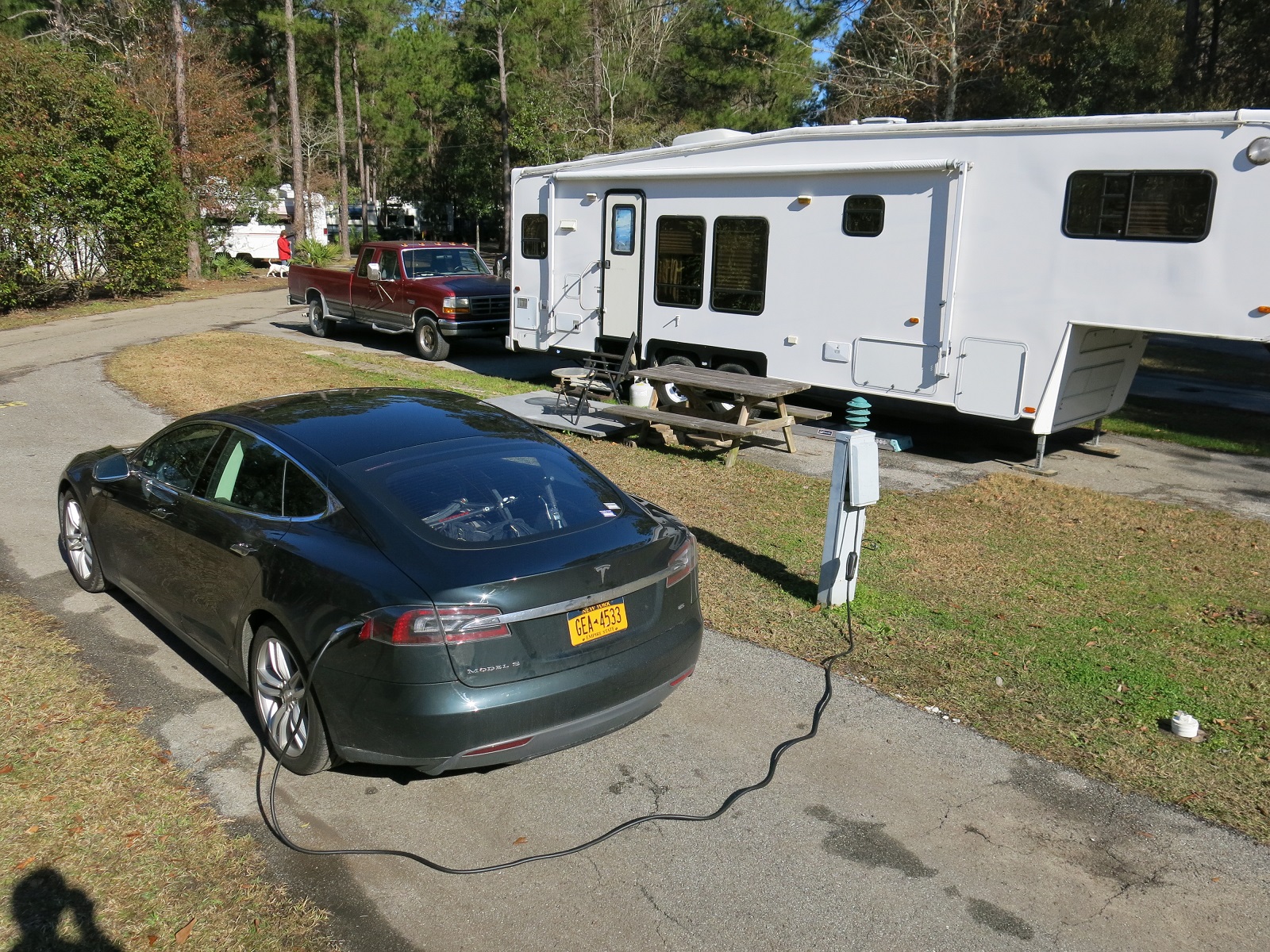 cross country trip with electric car