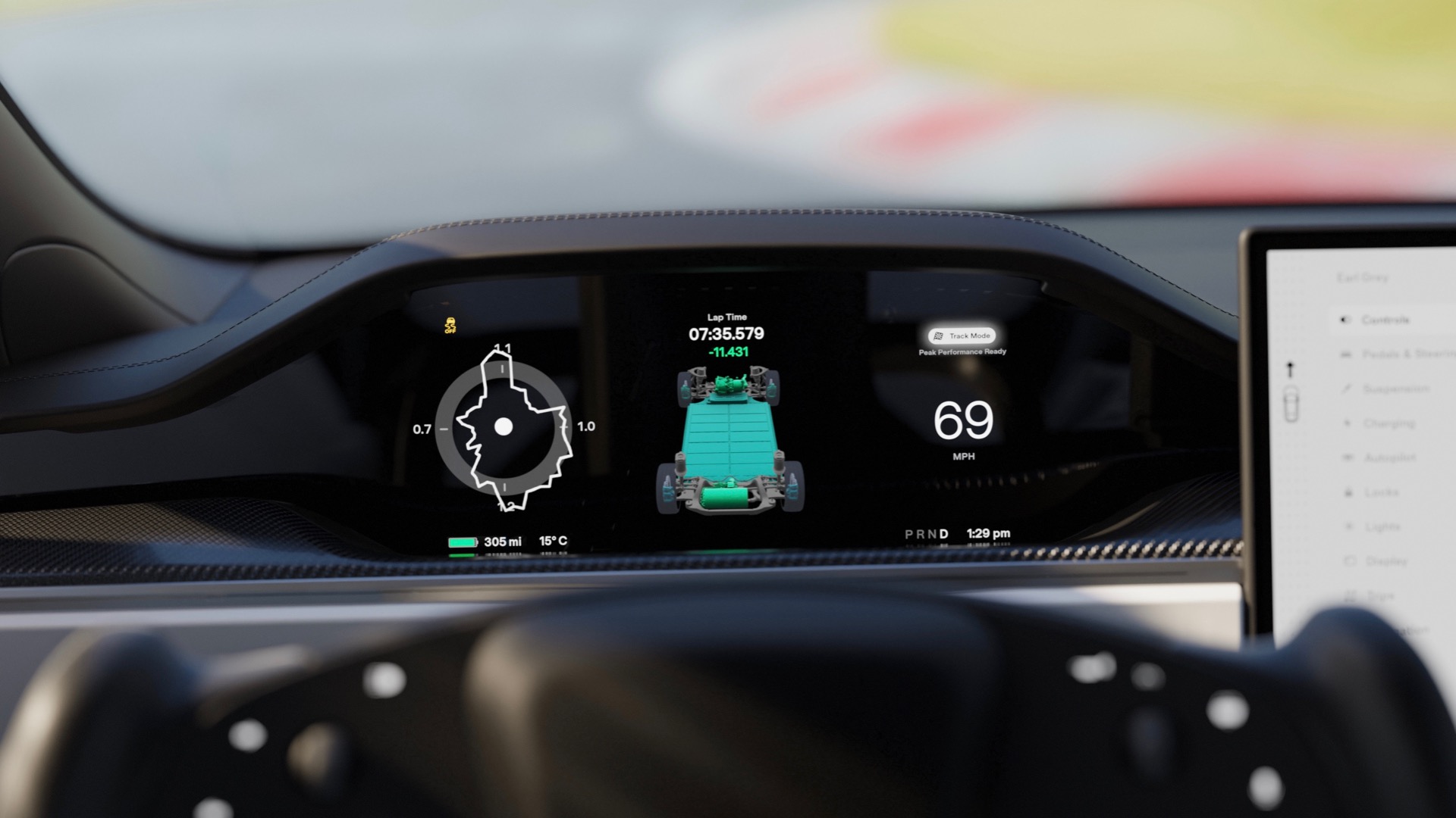 tesla model s plaid s n rburgring tuned track mode for better cooling