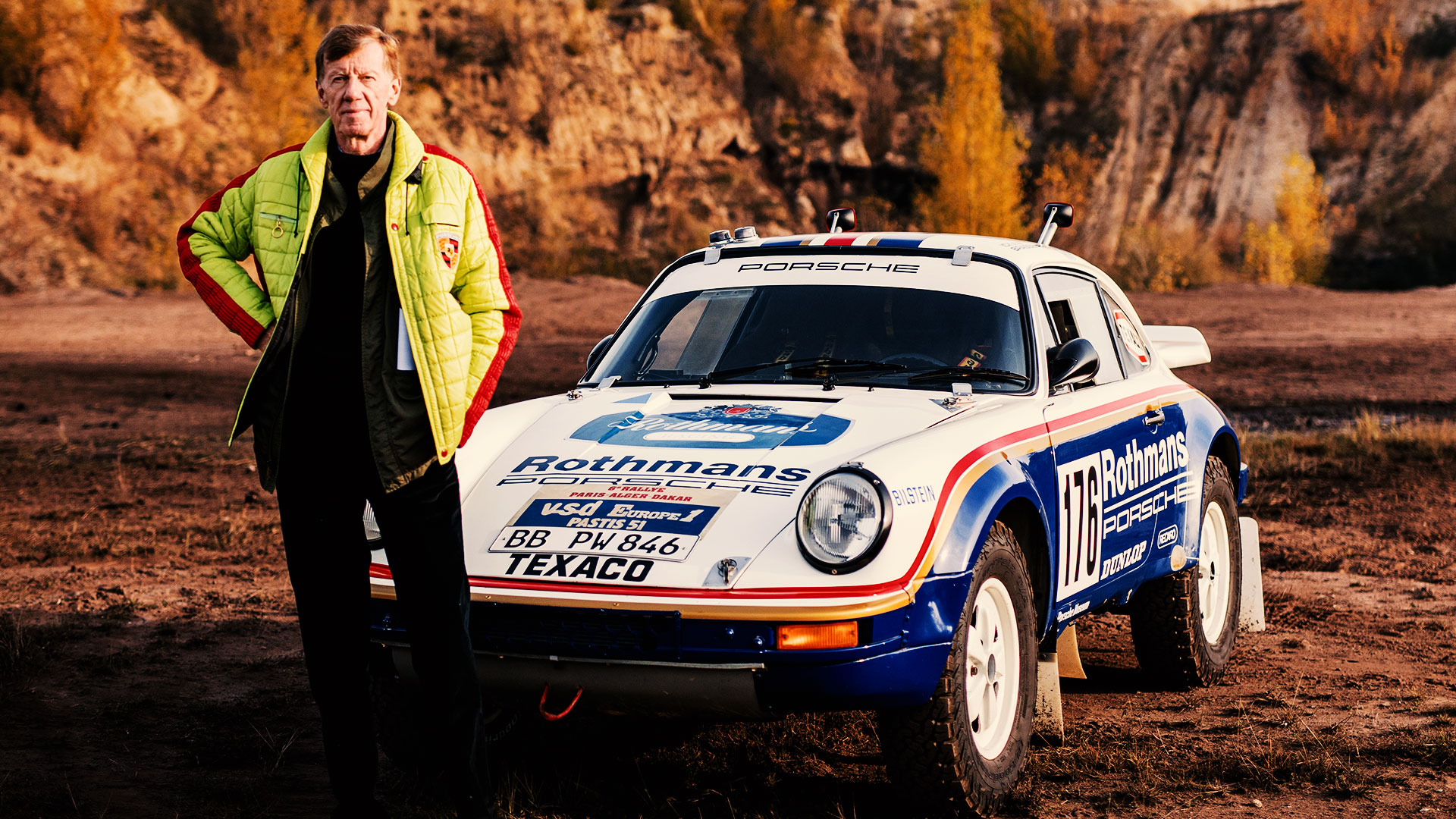 Первое ралли. Porsche 911 ралли Дакар. Walter Rohrl Rally.