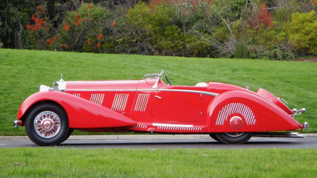 1937 Mercedes-Benz 540K Special Roadster (photo via Mecum Auctions)