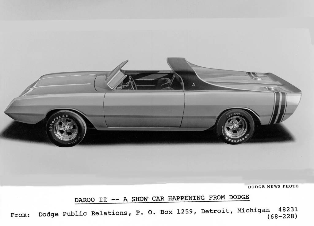 1968 Dodge Daroo II konceptbil (med tillstånd av Stellantis Media)