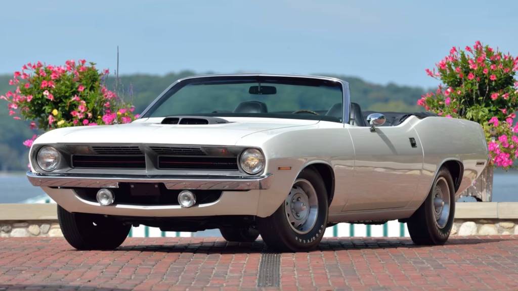 1970 Plymouth 'Cuda convertible pilot car (photo via Mecum Auctions)