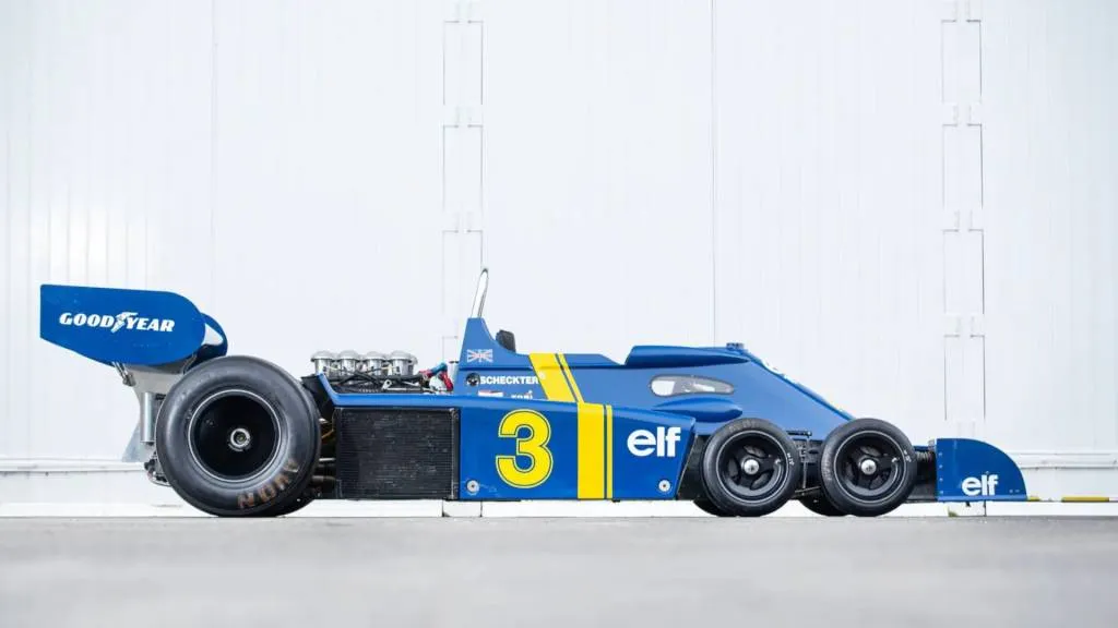 1977 Tyrrell P34, chassis number 8 (photo via RM Sotheby's)