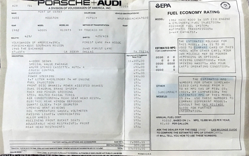 What's a Monroney window sticker for, and what does it do?