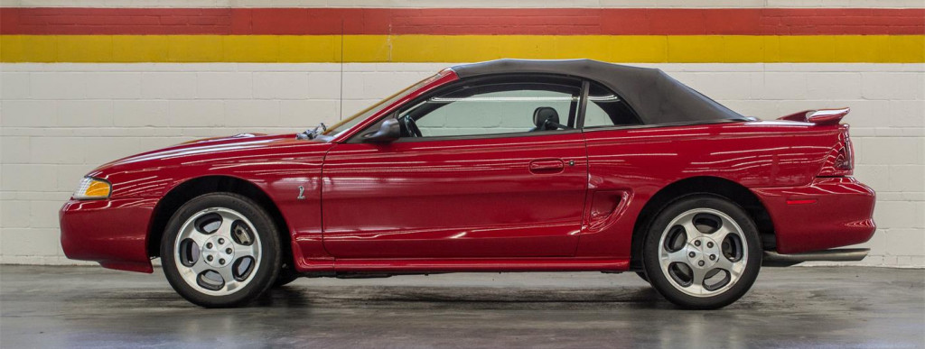 Hagerty says the SN-95 generation of the Ford Mustang, such as this 1997 SVT Cobra, are most popular cars of the 1990s with collectors