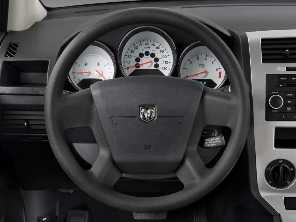 Image: 2009 Dodge Caliber 4-door HB SXT Steering Wheel ...