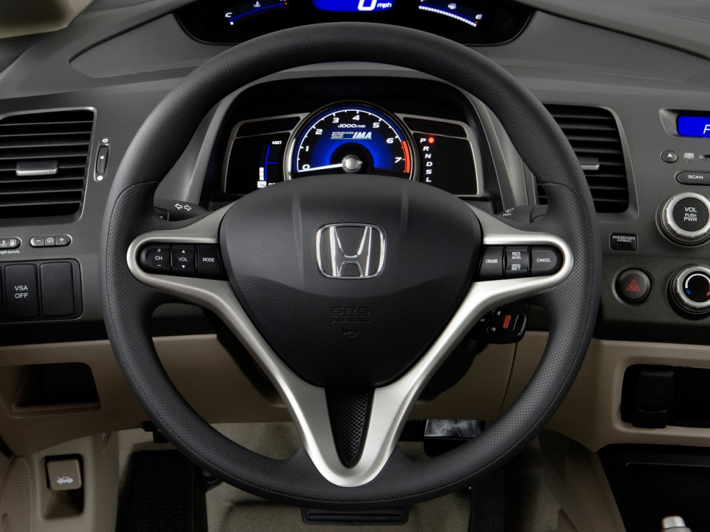 Image 2009 Honda Civic Hybrid 4 Door Sedan Steering Wheel Size 1024