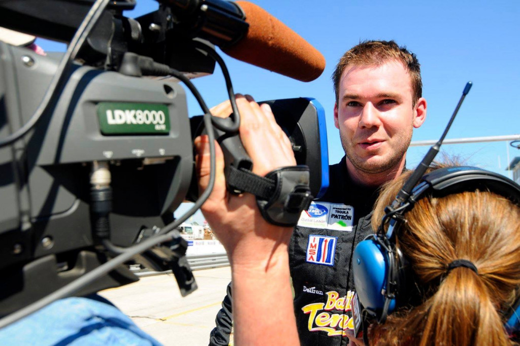 2011 Sebring 12 hours ALMS. Lehman Keen interviewed after qualifying on Pole in the GTC class