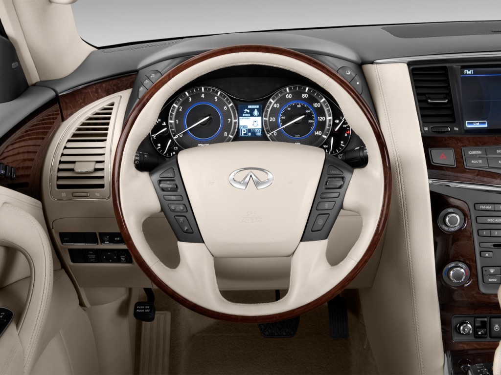 Image: 2013 Infiniti QX56 2WD 4-door Steering Wheel, size: 1024 x 768 ...