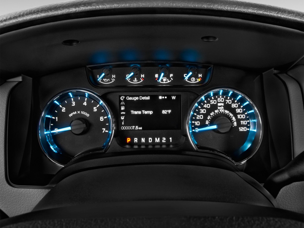 Image: 2014 Ford F-150 2WD SuperCrew 145" XLT Instrument Cluster, size