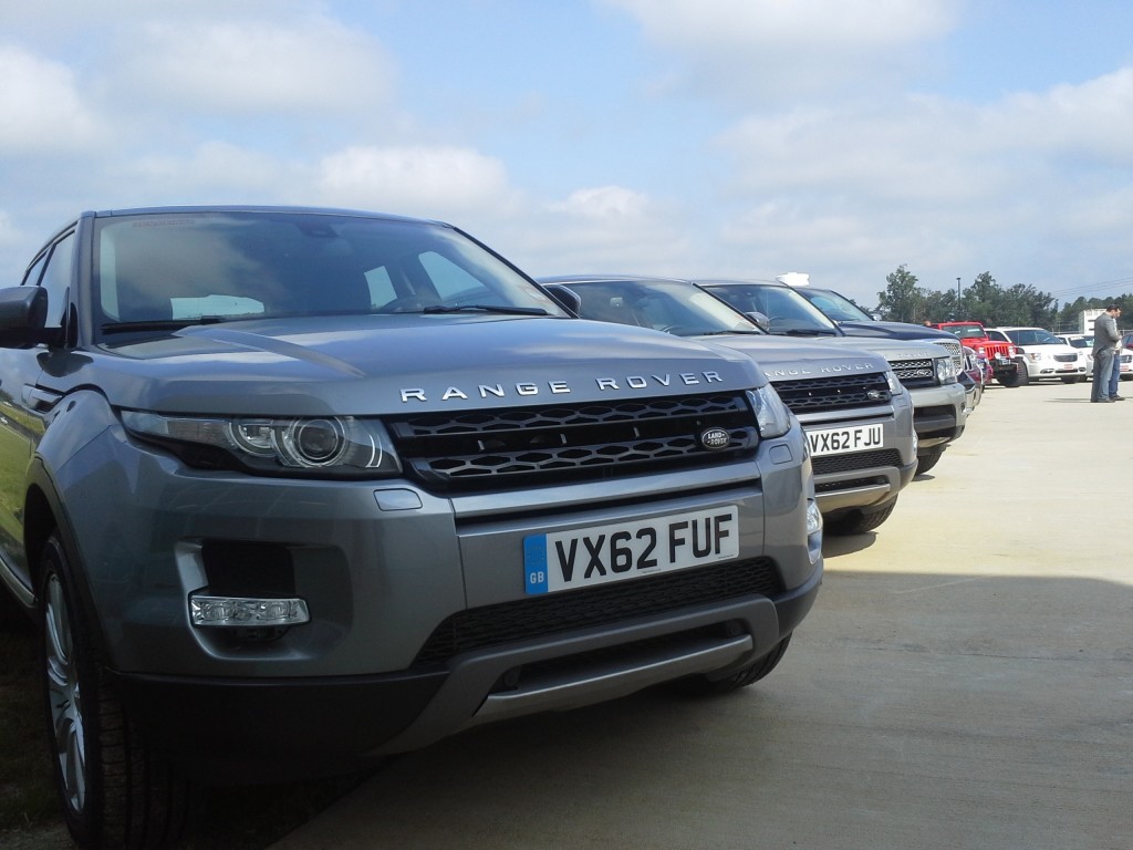 2014 Range Rover Evoques on display after ZF Drive Day, Jul 2013 2014 Range Rover Evoques on display after ZF Drive Day, Jul 2013