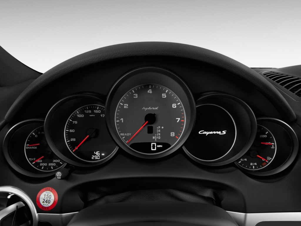 Image 2014 Porsche Cayenne AWD 4door S Hybrid Instrument Cluster