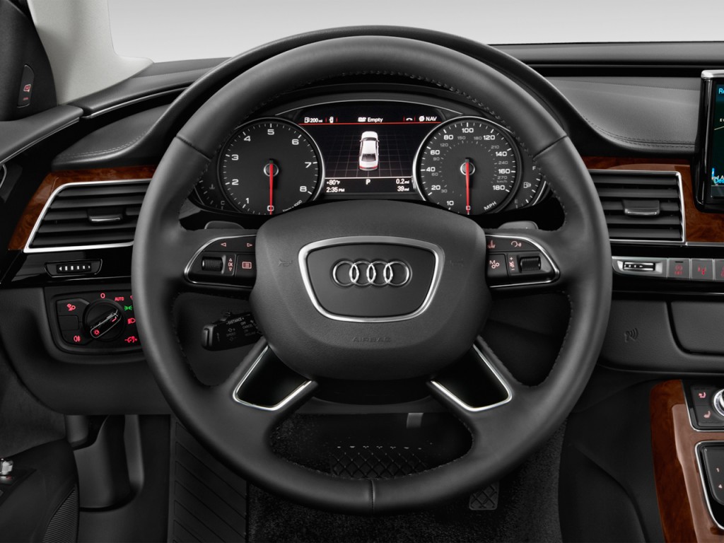 Image: 2015 Audi A8 L 4-door Sedan 3.0T Steering Wheel, size: 1024 x