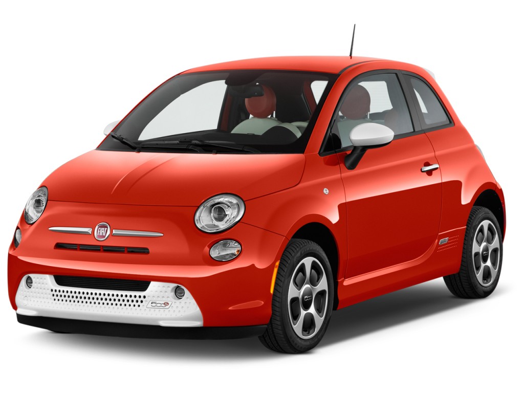 Image 2015 FIAT 500e 2 door HB BATTERY ELECTRIC Angular Front Exterior 