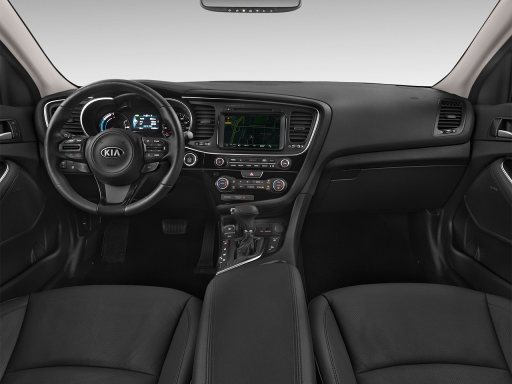Image: 2016 Kia Optima Hybrid 4-door Sedan EX Dashboard, size: 1024 x