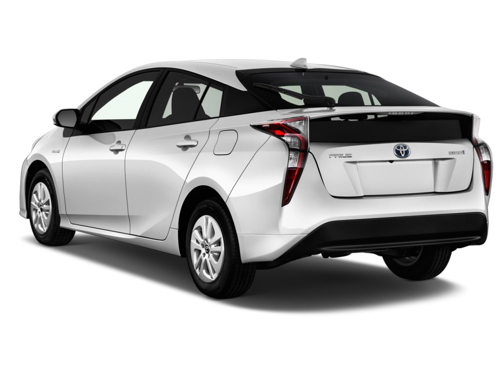 Image: 2016 Toyota Prius 5dr HB Two (Natl) Angular Rear Exterior View