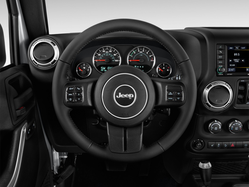 Image: 2017 Jeep Wrangler Unlimited Sahara 4x4 Steering Wheel, size