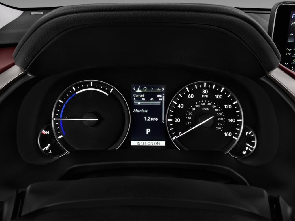 Image: 2017 Lexus RX RX 450h AWD Instrument Cluster, size: 1024 x 768