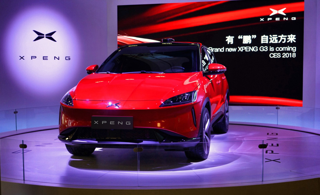 Chinese electric car startup Xpeng shows G3 SUV at 2018 CES