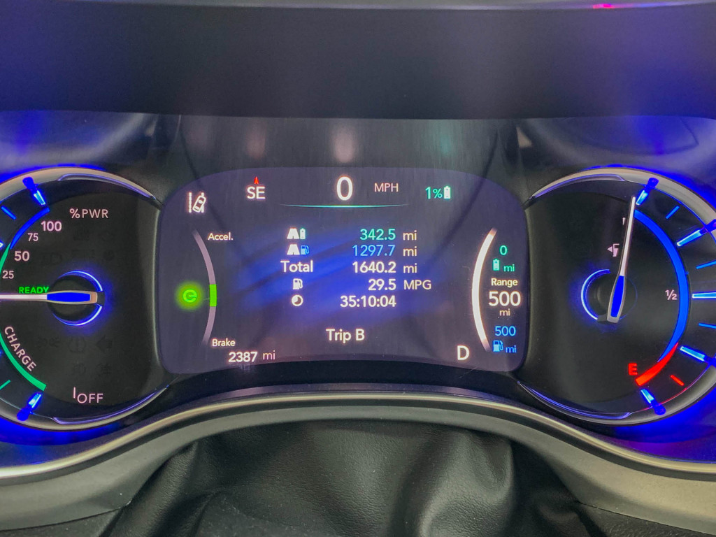 mpg for chrysler pacifica hybrid