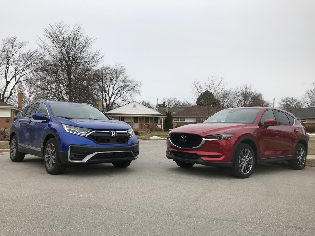 2020 Honda CRV vs. 2020 Mazda CX5 Compare Crossover SUVs My Own Auto