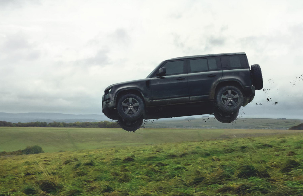 2020 Land Rover Defender on the set of new James Bond movie “No Time To Die”