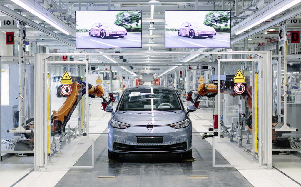 2020 Volkswagen ID 3 production at plant in Zwickau, Germany