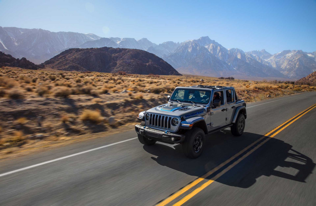 2021 Jeep Wrangler 4xe plug-in hybrid rated for 22 electric miles