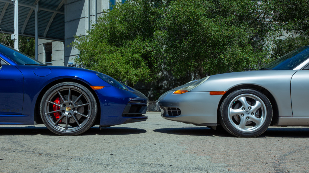 1997 Porsche Boxster and 2021 Porsche 718 Boxster