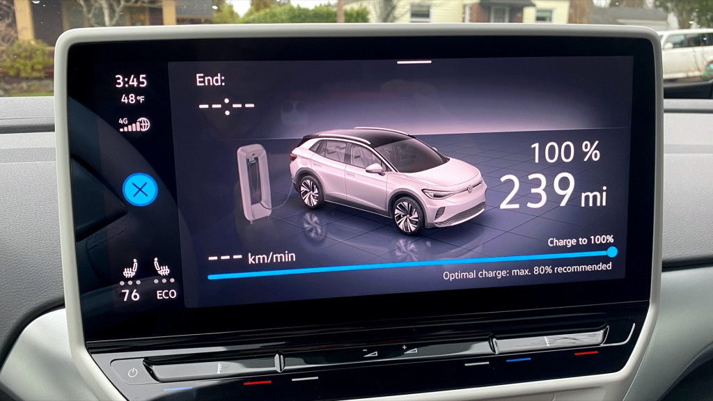 Vw id 4 fast shop charging