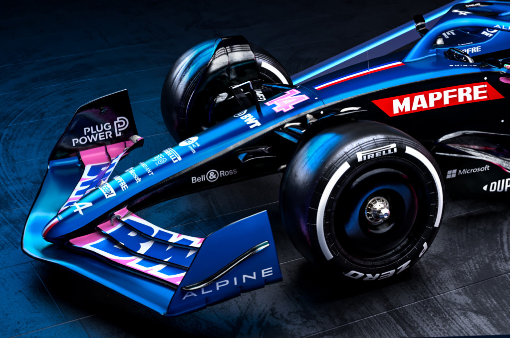 2022 Alpine A522 Formula One race car